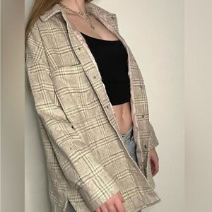 Missguided Women's Grey‎ and Green
Jacket
Size UK 10 US Size 6